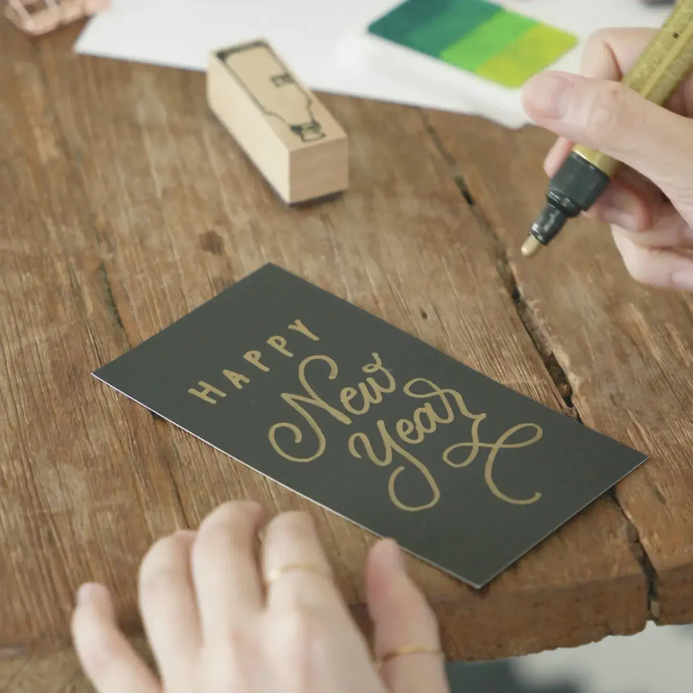 cartes de voeux, une attention particulière