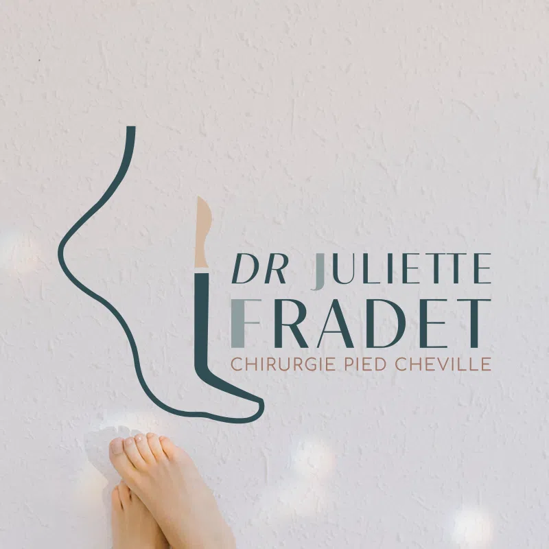 Création de l'Identité Visuelle pour Juliette Fradet, Chirurgienne du Pied à Poitiers