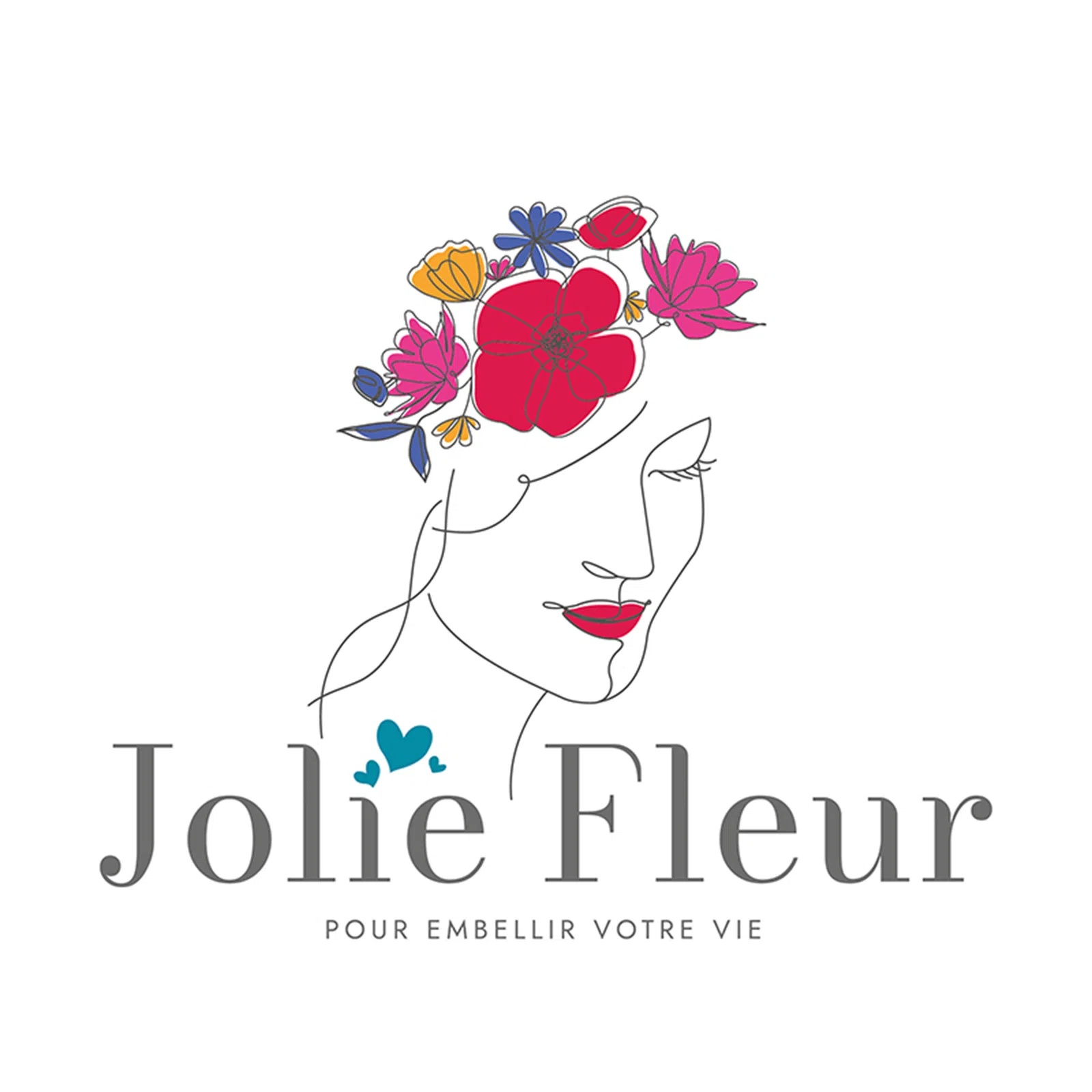 Jolie fleur - identité visuelle création florale de bijoux
