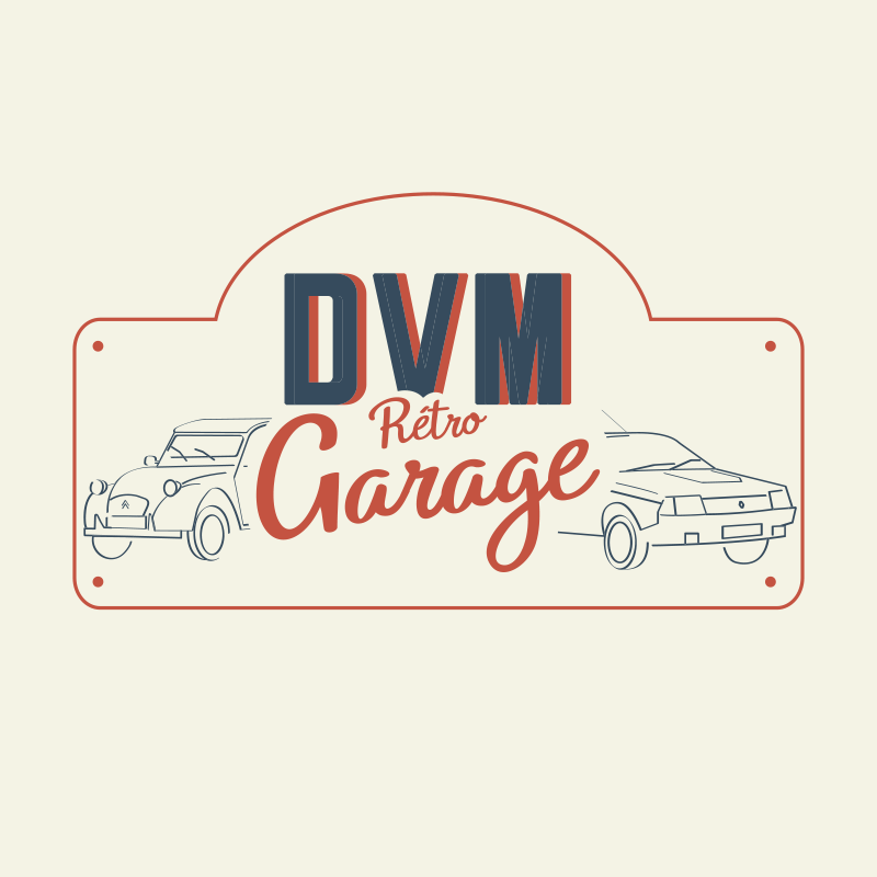 DVM rétro garage identité visuelle