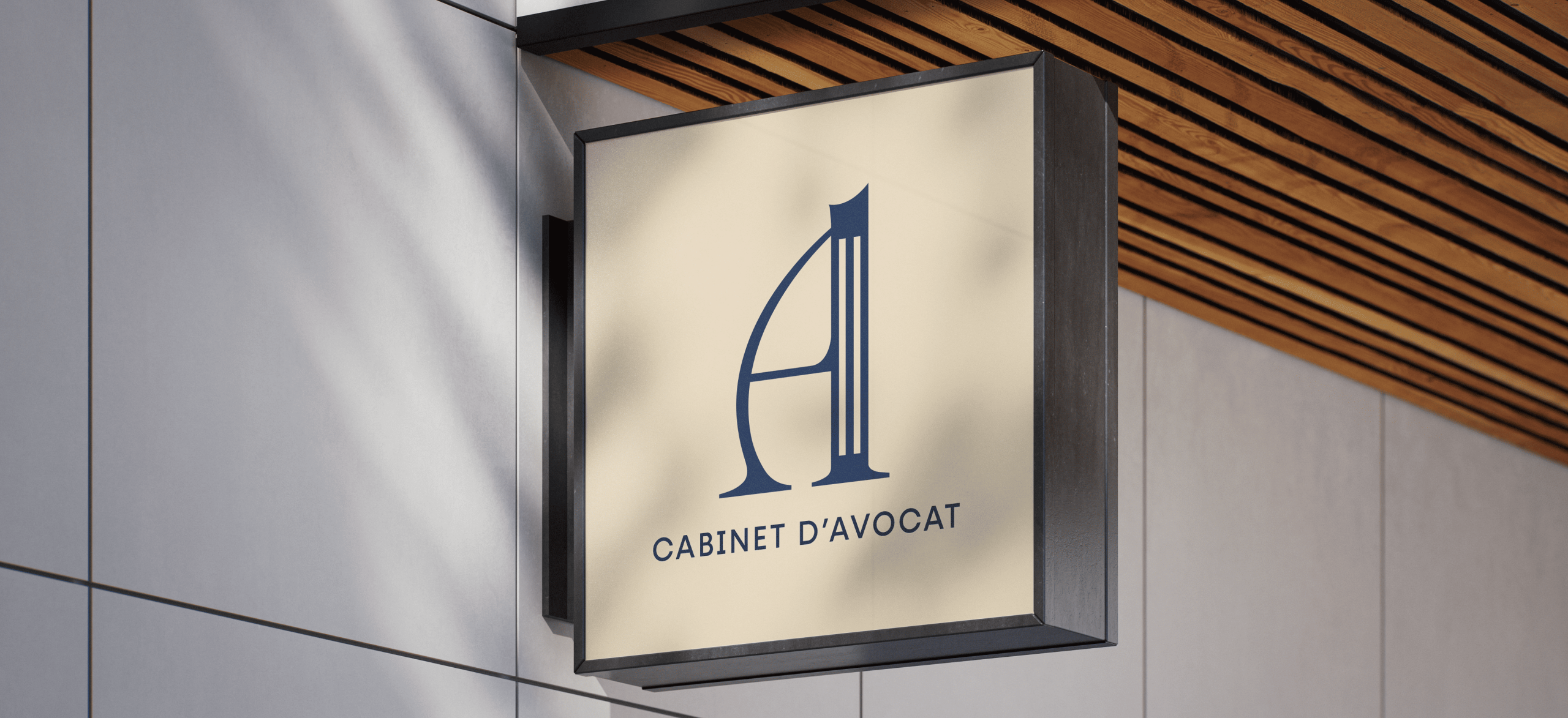enseigne mockup-Identité visuelle Avocat