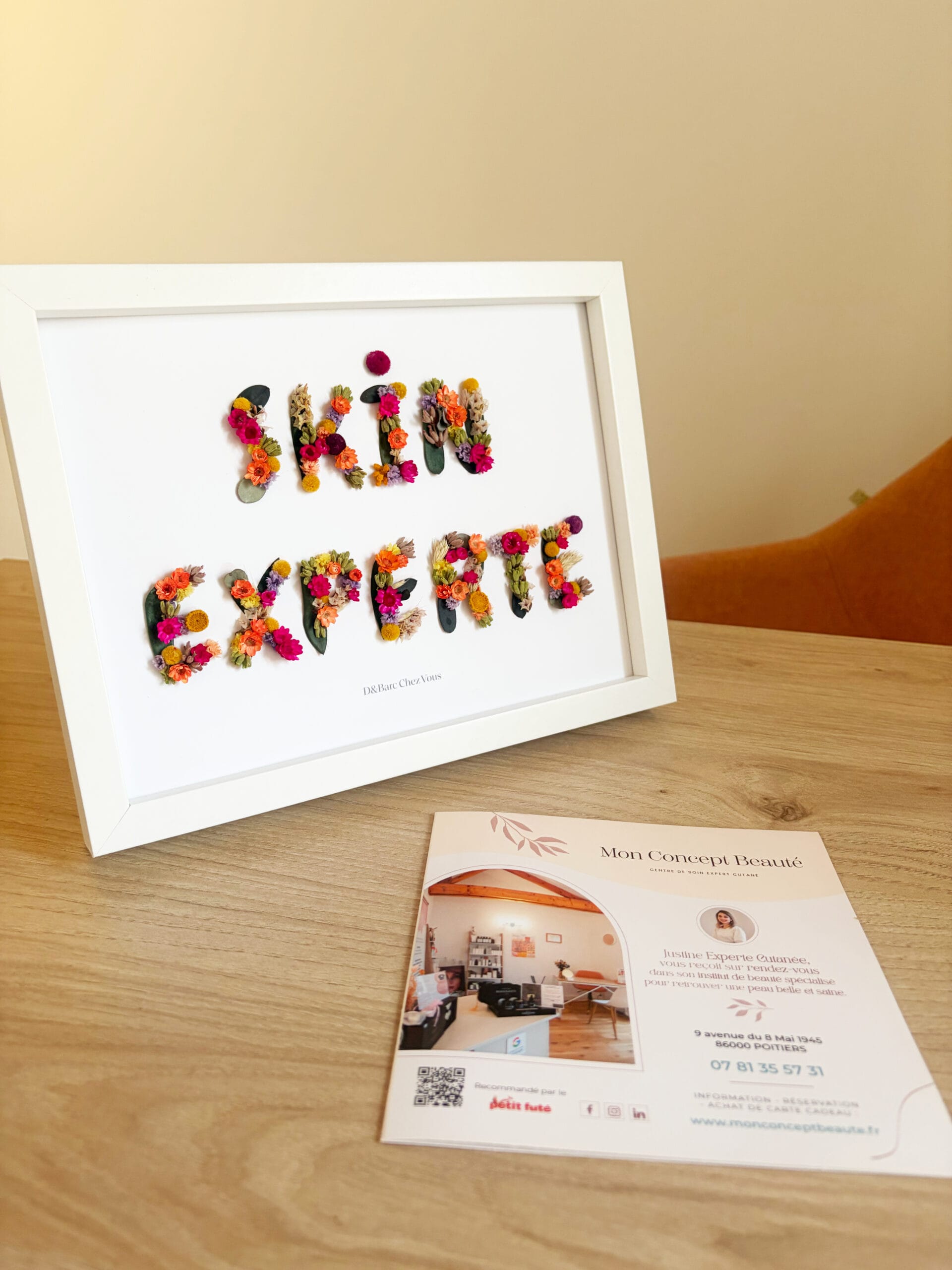 Photo plaquette SKIN experte - Mon Concept Beauté Poitiers